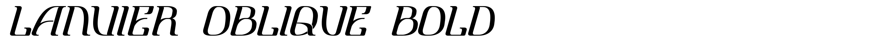 Lanvier Oblique Bold